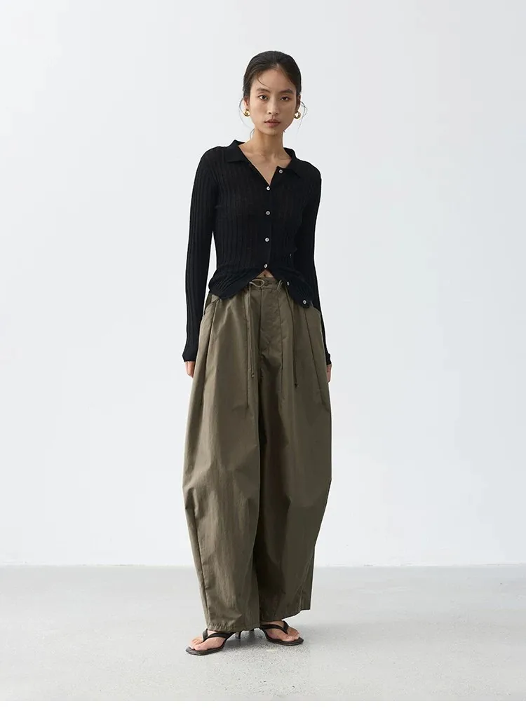 Relaxed and Comfortable~ Women's Balloon Pants, Loose Wide-Leg Casual Pants, Slimming Cotton Long Pants, Spring 2026