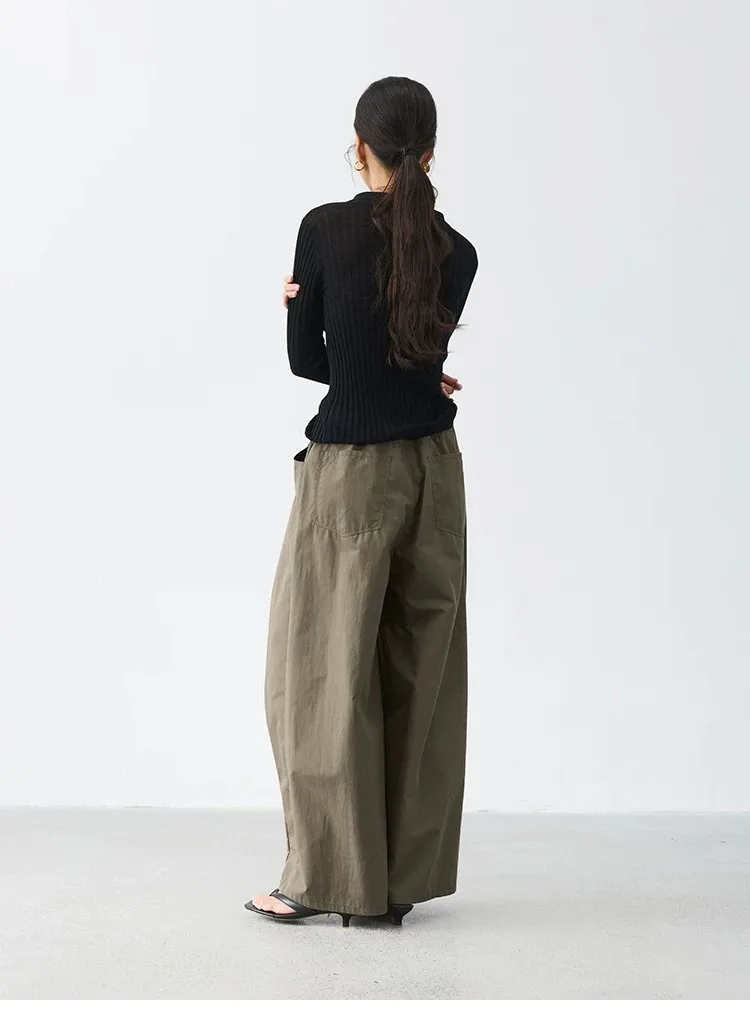Relaxed and Comfortable~ Women's Balloon Pants, Loose Wide-Leg Casual Pants, Slimming Cotton Long Pants, Spring 2026