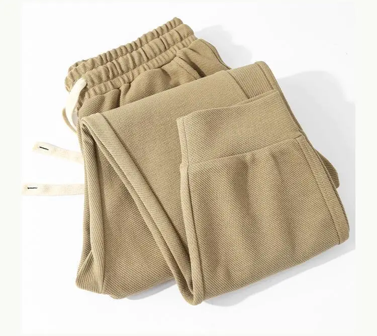 2025 heavy twill leggings casual sweatpants men's spring and autumn loose and thin versatile American sports pants