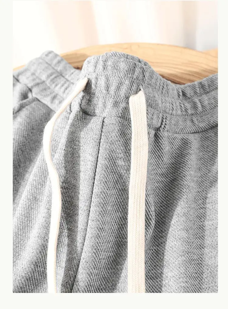 2025 heavy twill leggings casual sweatpants men's spring and autumn loose and thin versatile American sports pants