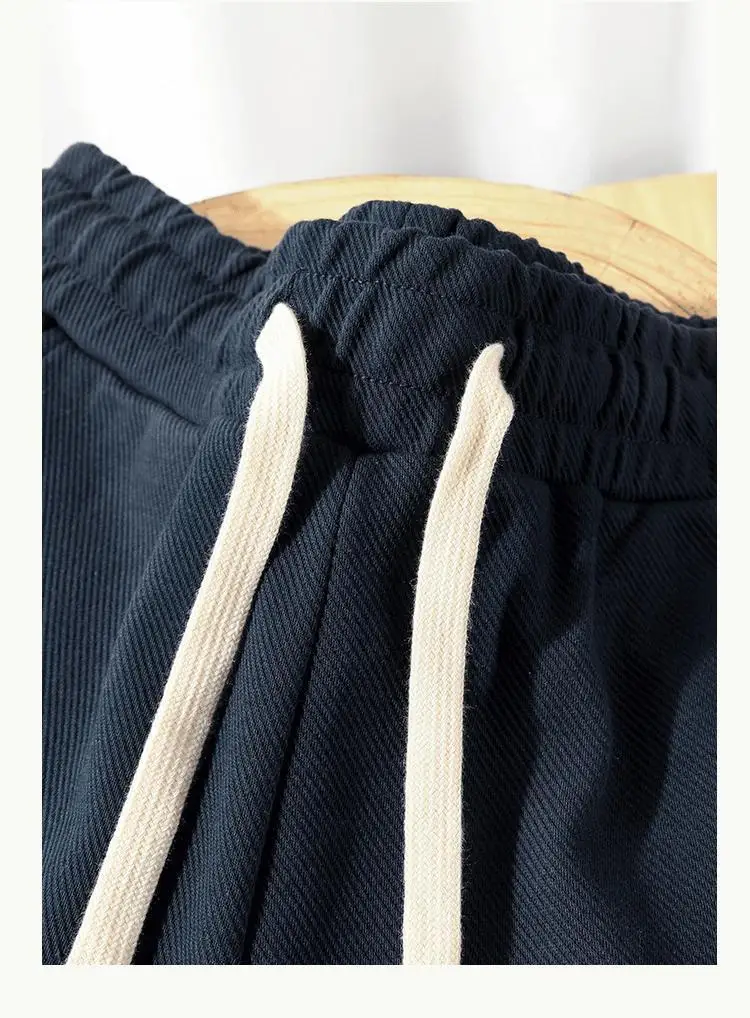 2025 heavy twill leggings casual sweatpants men's spring and autumn loose and thin versatile American sports pants