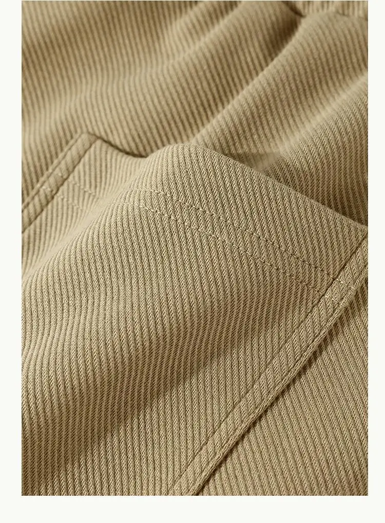 2025 heavy twill leggings casual sweatpants men's spring and autumn loose and thin versatile American sports pants