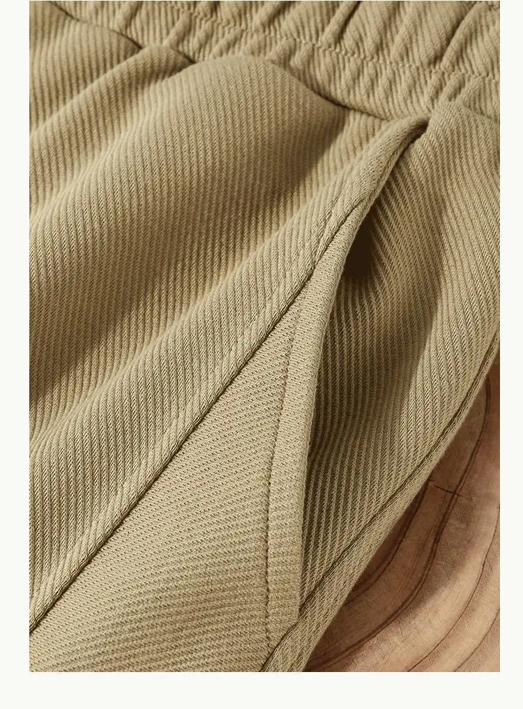 2025 heavy twill leggings casual sweatpants men's spring and autumn loose and thin versatile American sports pants