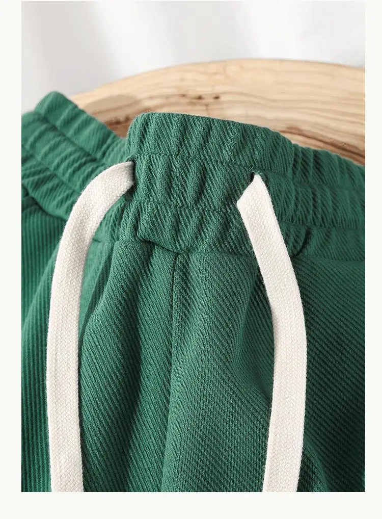 2025 heavy twill leggings casual sweatpants men's spring and autumn loose and thin versatile American sports pants
