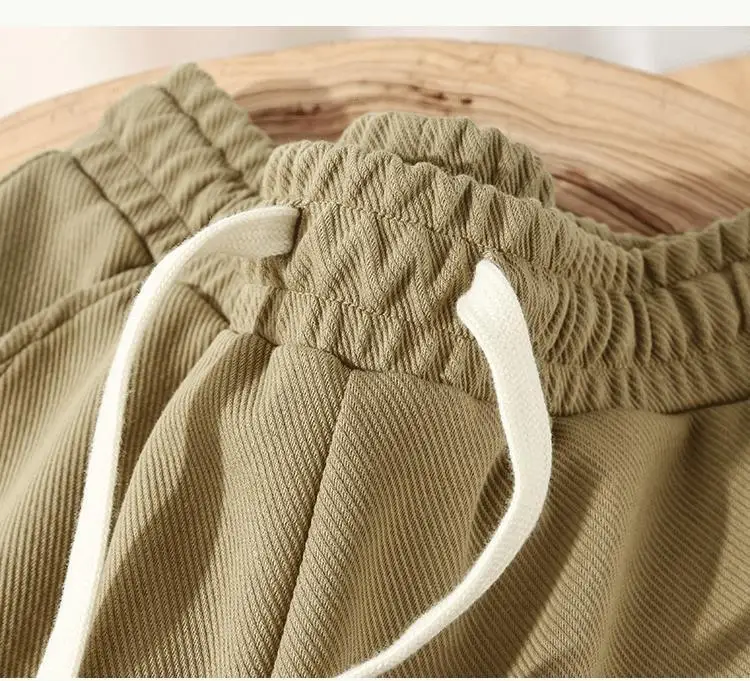 2025 heavy twill leggings casual sweatpants men's spring and autumn loose and thin versatile American sports pants