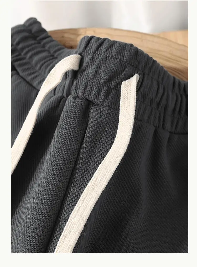 2025 heavy twill leggings casual sweatpants men's spring and autumn loose and thin versatile American sports pants