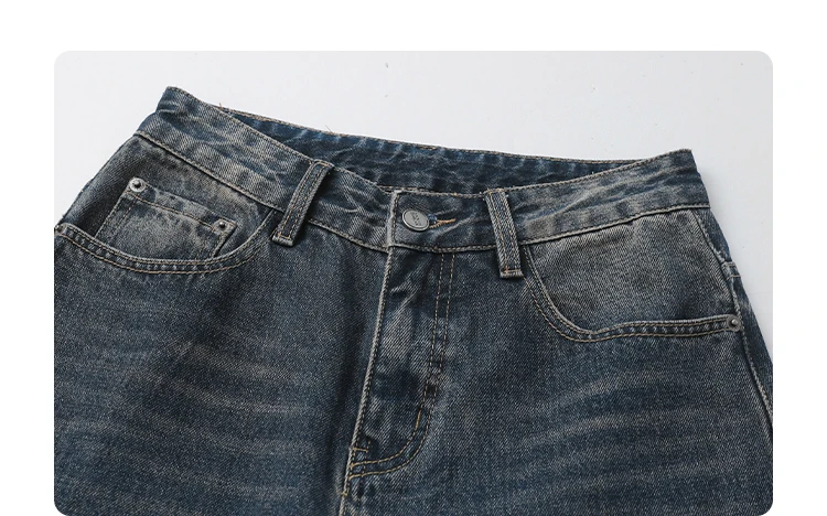 CHIC VEN Korean Women Plus Jeans New Casual Retro Wide Legs Denim Pants Slim Female Trousers Spring Autumn 2025