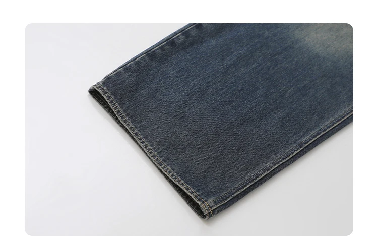 CHIC VEN Korean Women Plus Jeans New Casual Retro Wide Legs Denim Pants Slim Female Trousers Spring Autumn 2025