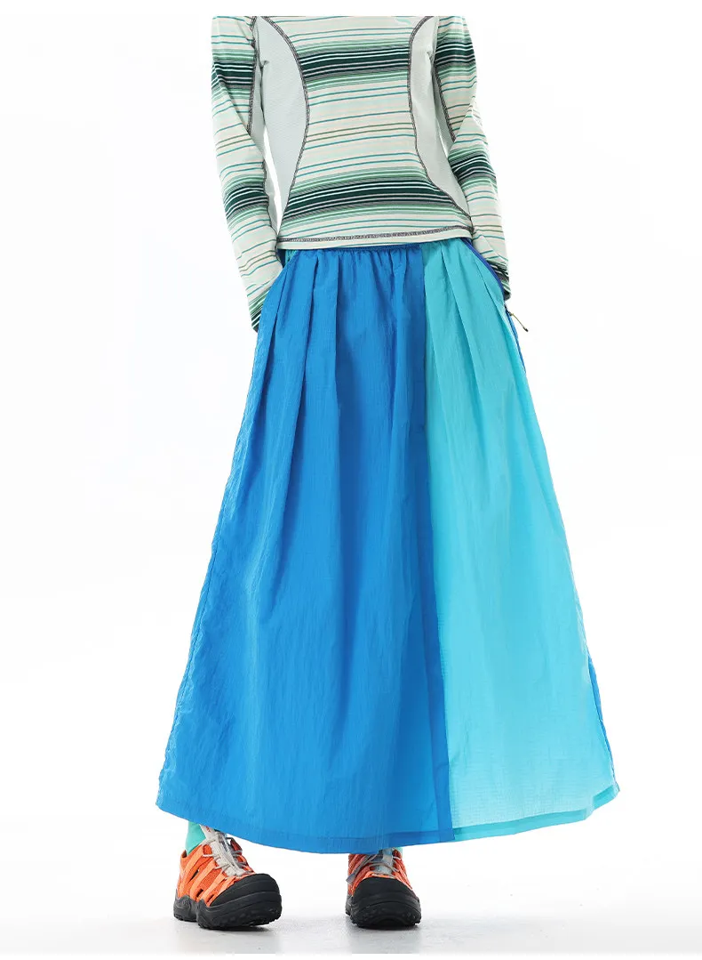 Outdoor Water-repellent Skirt Pant Women Streetwear Fashion It Girl Y2k Loose Casual Sport Wide Leg Cargo Pants Female Trousers