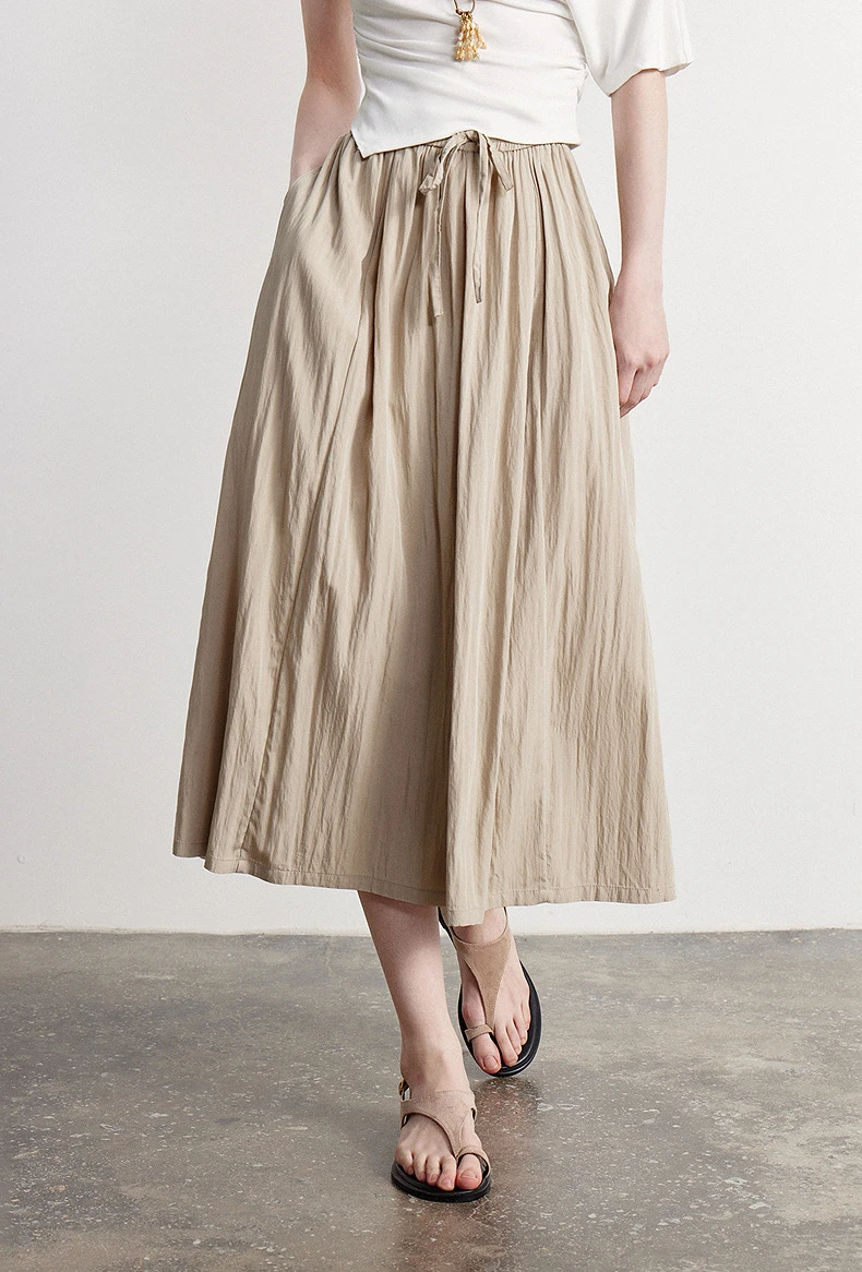 TOYOUTH Women Casual Pants 2026 Summer New Nine Inch Silhouette Light Style Wide Leg Pants