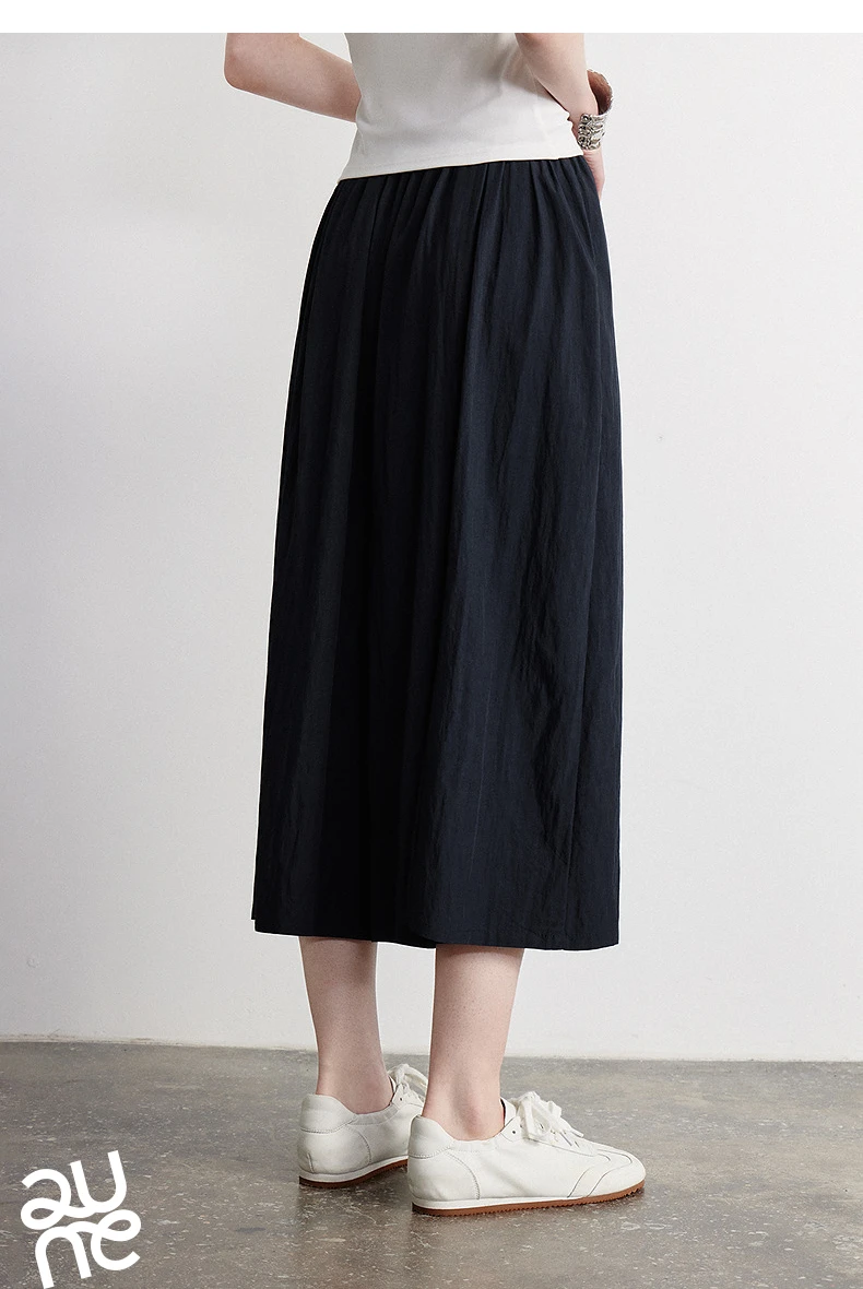 TOYOUTH Women Casual Pants 2026 Summer New Nine Inch Silhouette Light Style Wide Leg Pants