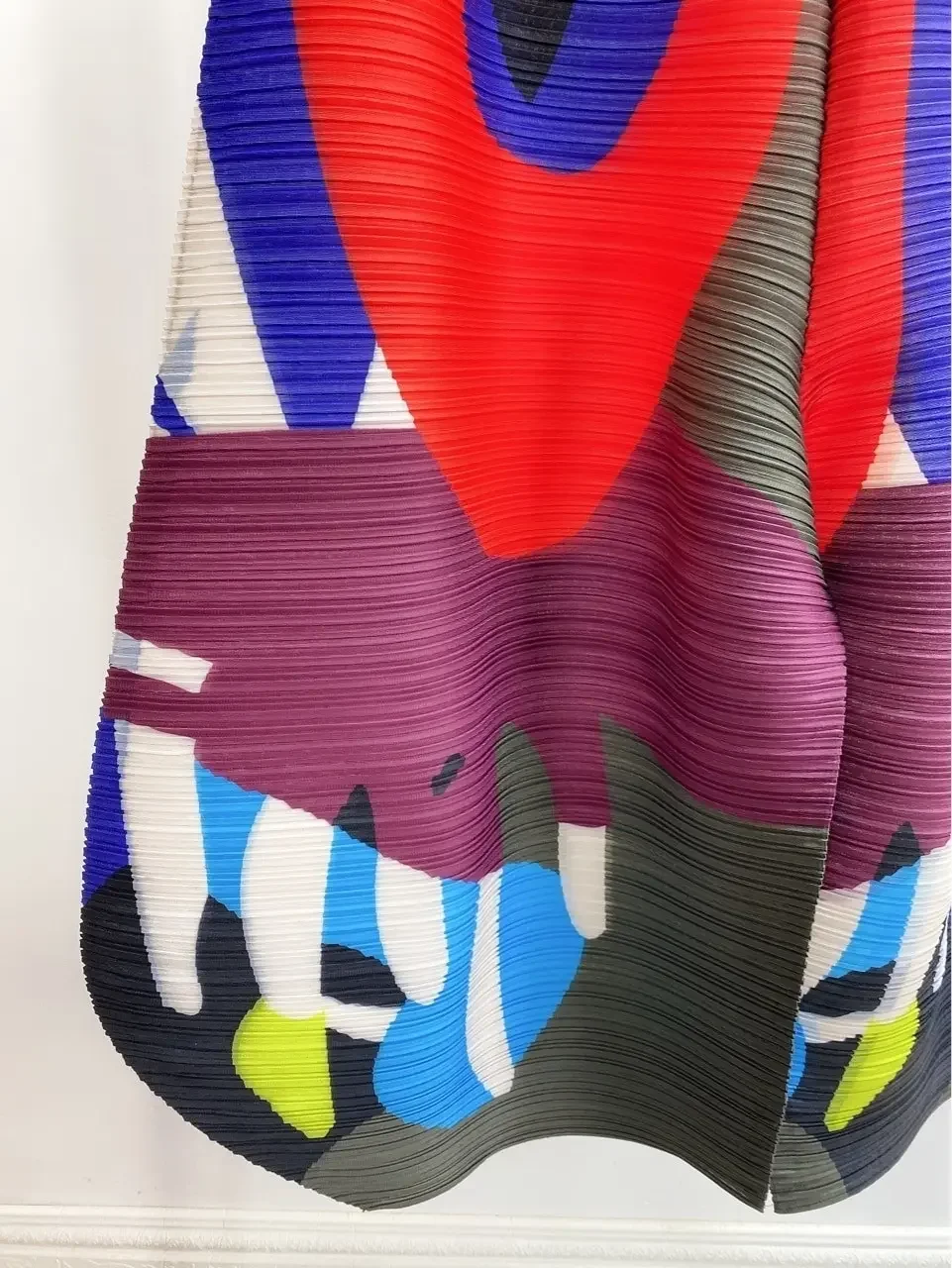 YUDX Miyake Pleated Wide Leg Pants Woman Multicolor Print Elastic High Waist Loose Plus Size 2025 New Autumn Women Clothing