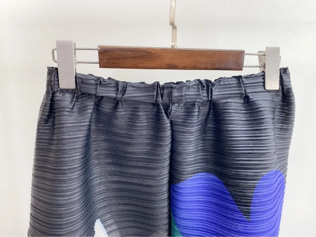 YUDX Miyake Pleated Wide Leg Pants Woman Multicolor Print Elastic High Waist Loose Plus Size 2025 New Autumn Women Clothing