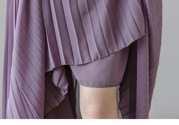 Women Elegant Chiffon High Waist Wide Leg Pants Casual Korean Fashion Pleated Loose Trousers Clothes Comodi Pantalones De Mujer