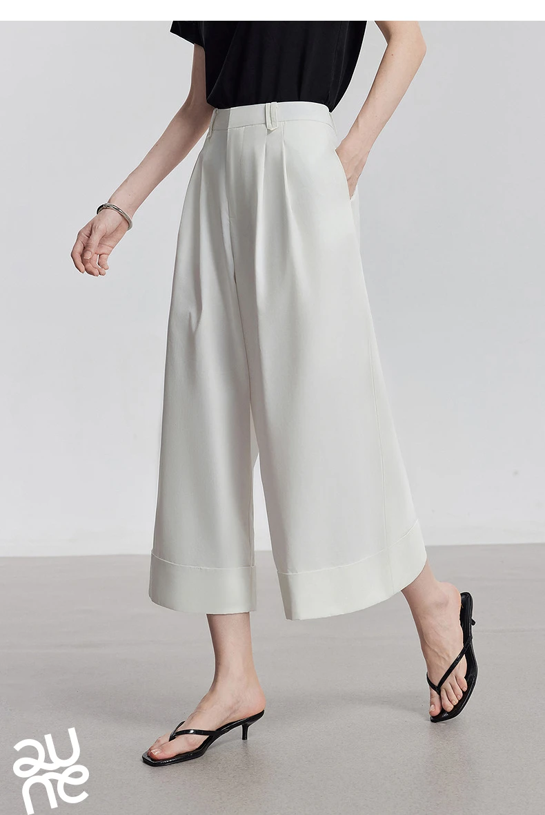 TOYOUTH Women Casual Pants 2025 Summer New Lyocell Long Pants