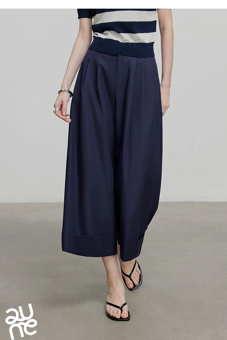 TOYOUTH Women Casual Pants 2025 Summer New Lyocell Long Pants
