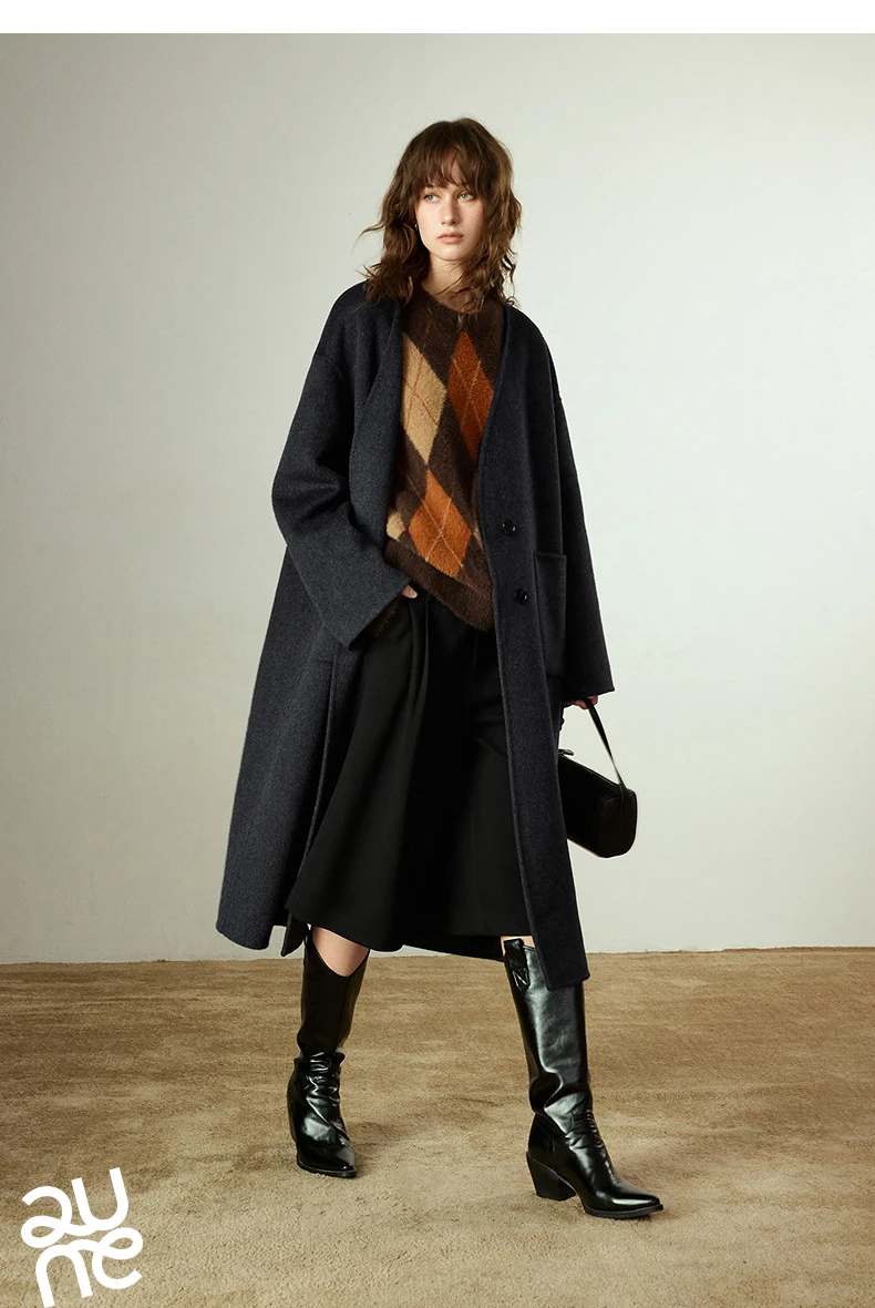 TOYOUTH Women Capris 2025 Winter New Pleated Wide-Leg Elegant Commuting Casual Warm Wool-Blend Trousers