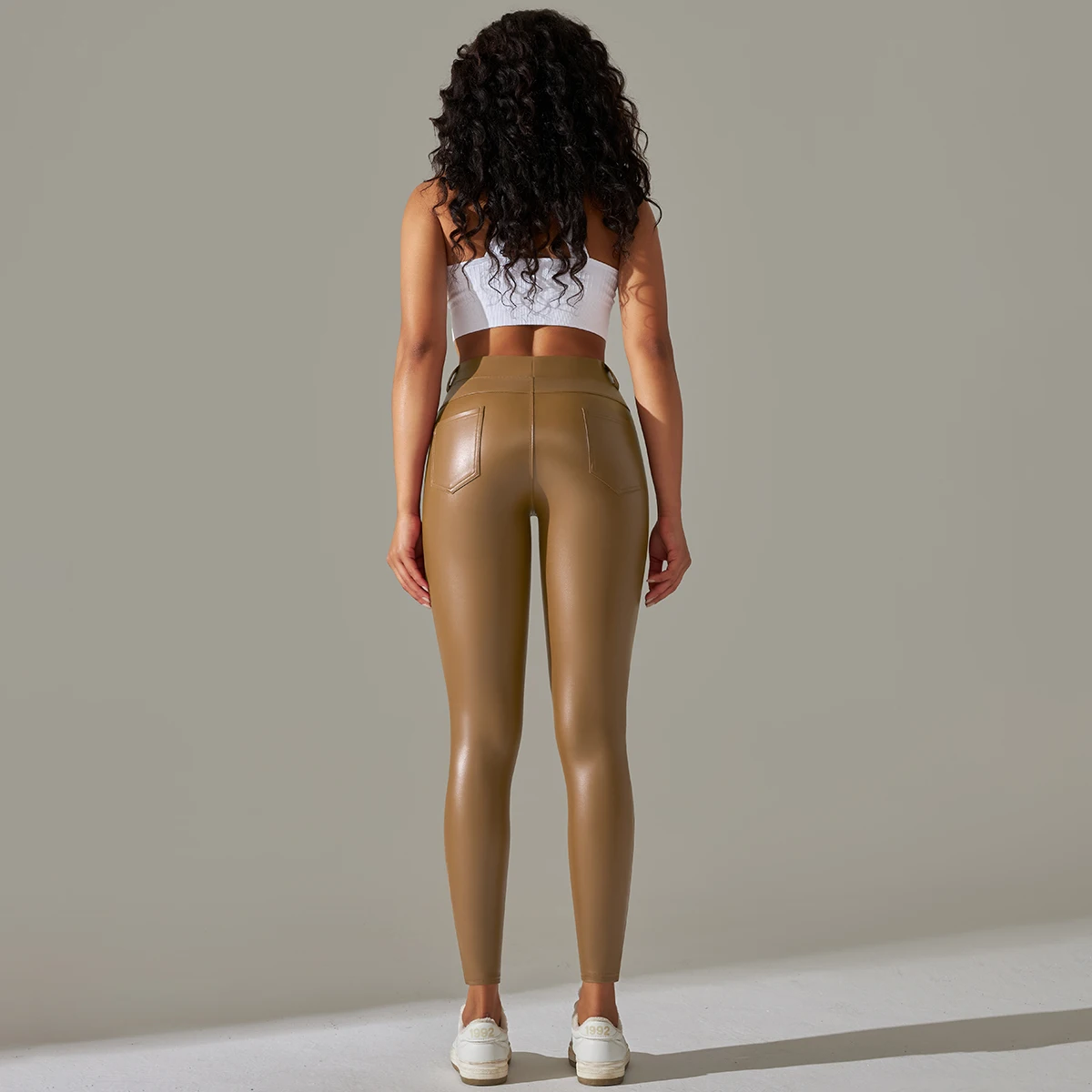 Trendy New WOMEN'S Leggings High Waisted Tight and Sexy Leather Pants Colorful Yoga Pants for Women