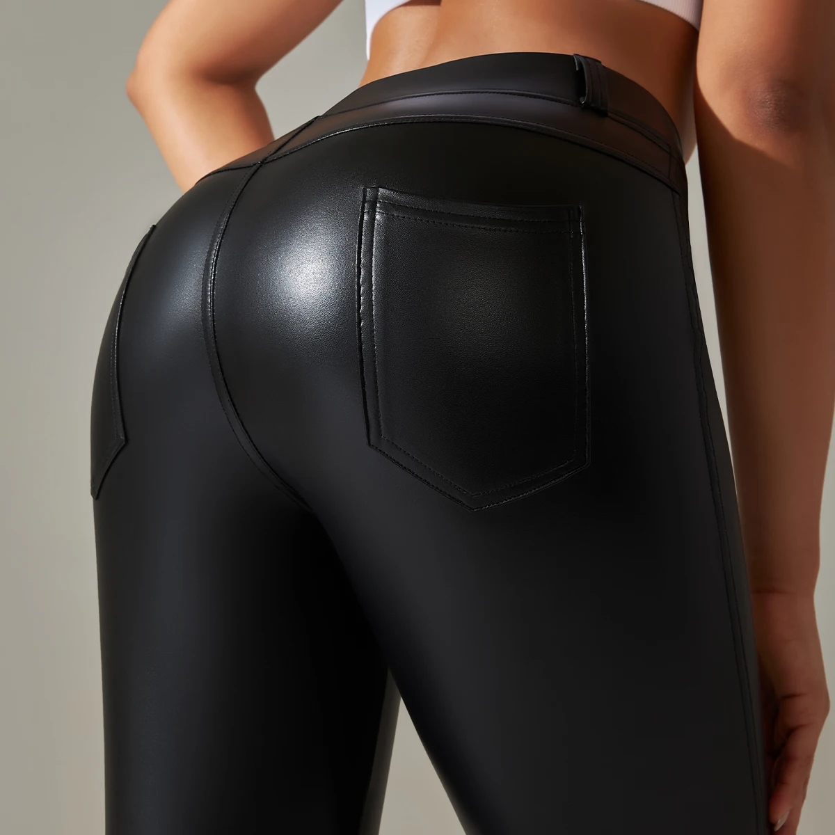 Trendy New WOMEN'S Leggings High Waisted Tight and Sexy Leather Pants Colorful Yoga Pants for Women