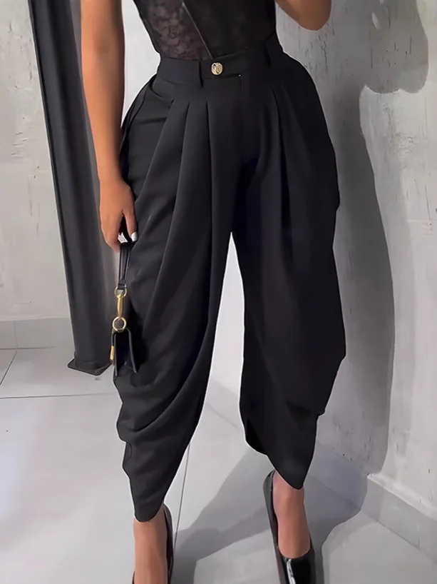GLCMYAYA Women High Waist Jogger Loose Long Harlen Pants 2025 Fall Autumn OL Work Fashion Active Casual Street Trousers