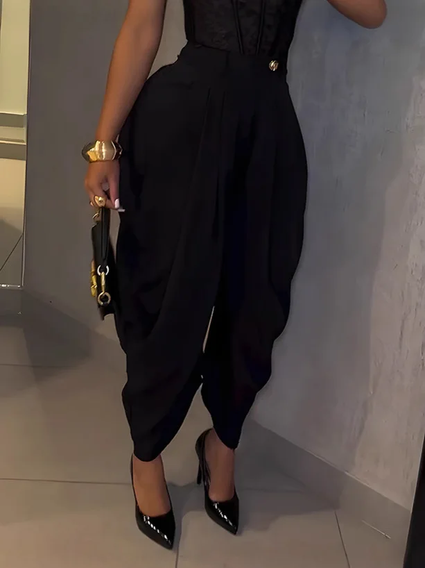 GLCMYAYA Women High Waist Jogger Loose Long Harlen Pants 2025 Fall Autumn OL Work Fashion Active Casual Street Trousers