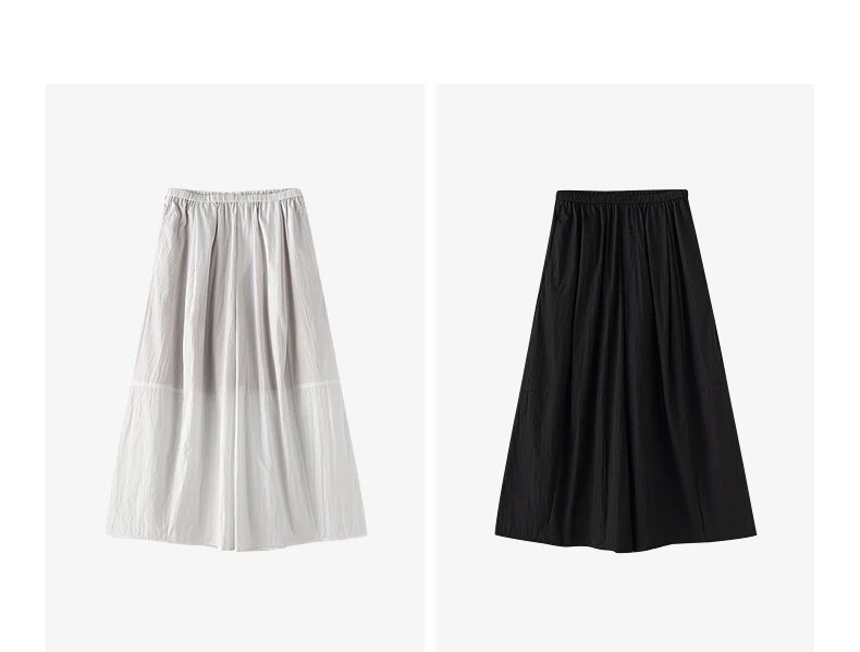 TOYOUTH Women's High Waist Wide Leg Skort 2026 Autumn New Accordion Pleated Slimming Flattering Office Commute Workwear Chic