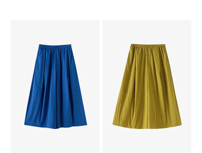 TOYOUTH Women's High Waist Wide Leg Skort 2026 Autumn New Accordion Pleated Slimming Flattering Office Commute Workwear Chic
