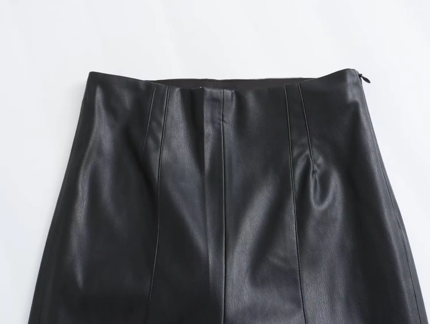 HH 2024 Women's Faux Leather Pants High Waist Straight Leg Trousers Fashion Female Streetwear Stylish Stretch Pencil Pants