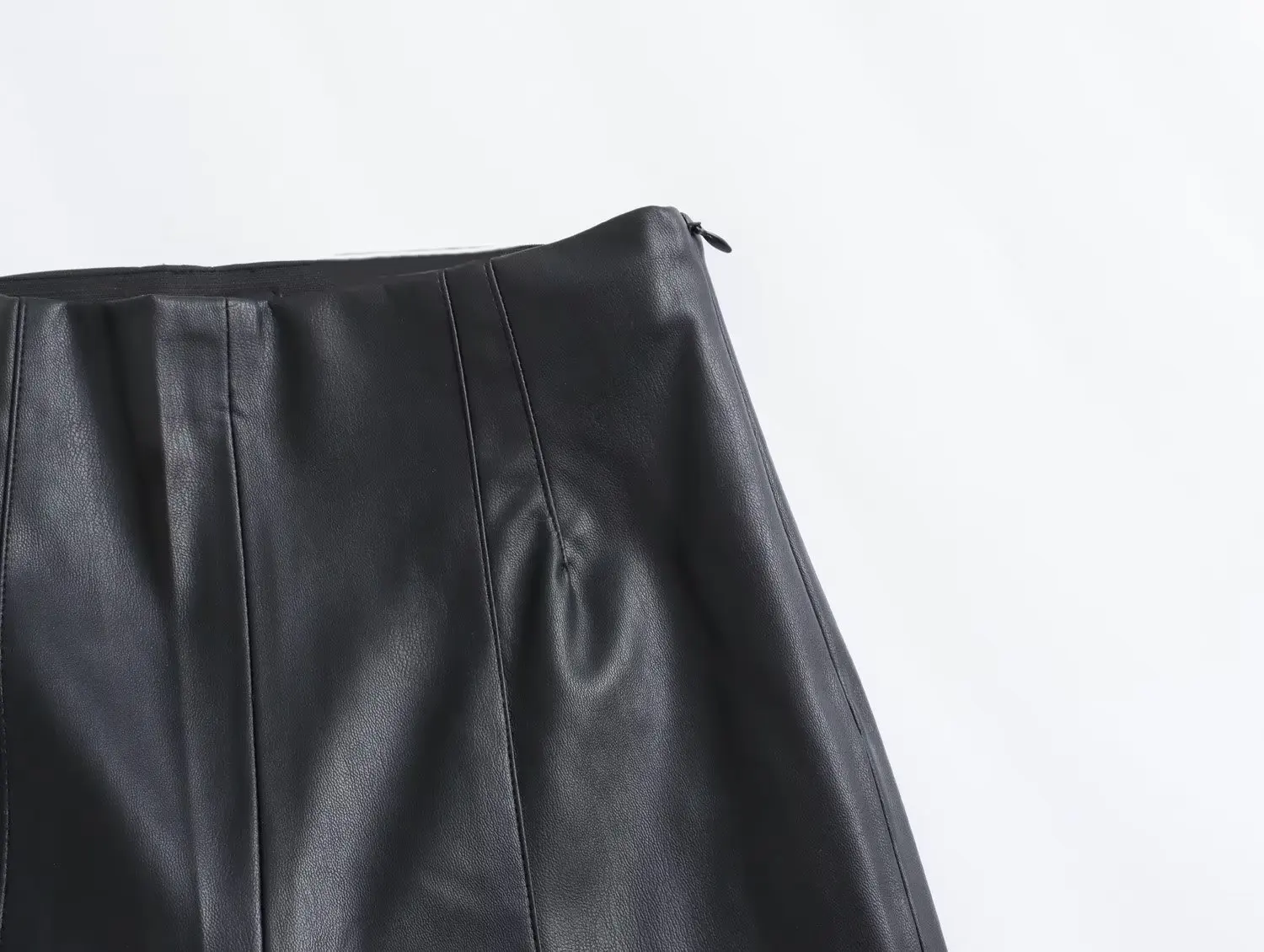 HH 2024 Women's Faux Leather Pants High Waist Straight Leg Trousers Fashion Female Streetwear Stylish Stretch Pencil Pants