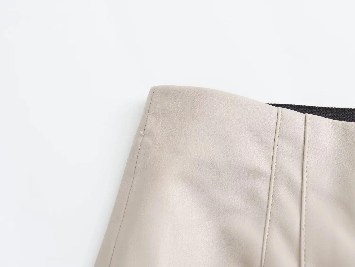 HH 2024 Women's Faux Leather Pants High Waist Straight Leg Trousers Fashion Female Streetwear Stylish Stretch Pencil Pants