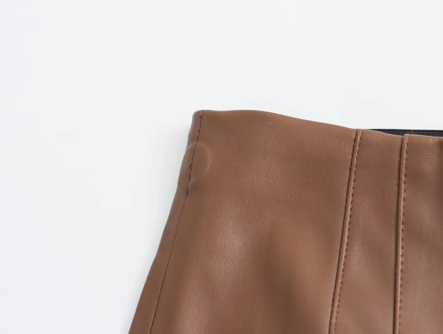 HH 2024 Women's Faux Leather Pants High Waist Straight Leg Trousers Fashion Female Streetwear Stylish Stretch Pencil Pants