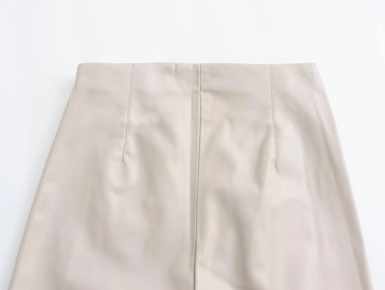 HH 2024 Women's Faux Leather Pants High Waist Straight Leg Trousers Fashion Female Streetwear Stylish Stretch Pencil Pants