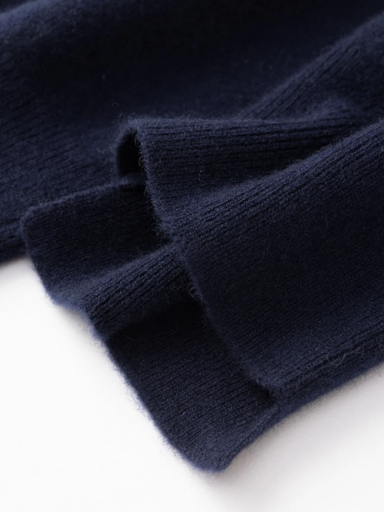 Autumn Winter Women High Waist Bloomers Pants 100% Merino Wool Thick Soft Warm Basic Casual Trousers Cashmere Knitwear Tops