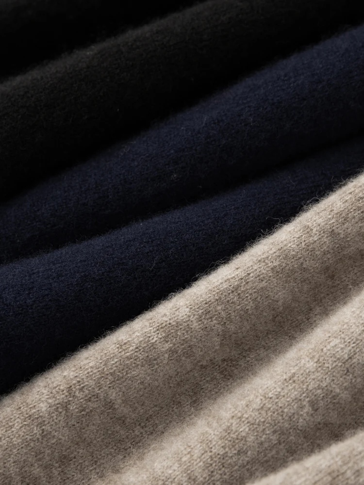 Autumn Winter Women High Waist Bloomers Pants 100% Merino Wool Thick Soft Warm Basic Casual Trousers Cashmere Knitwear Tops