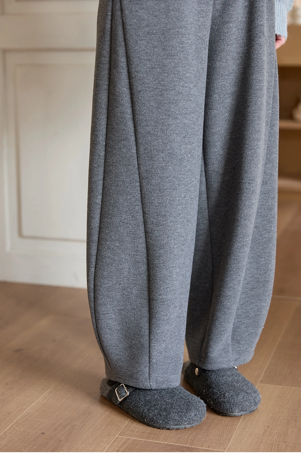 MISHOW Casual Pants for Women 2026 New Fashion Solid Loose Wide-leg Pants Commute Comfortable Women's Winter Pants MXE51K1093