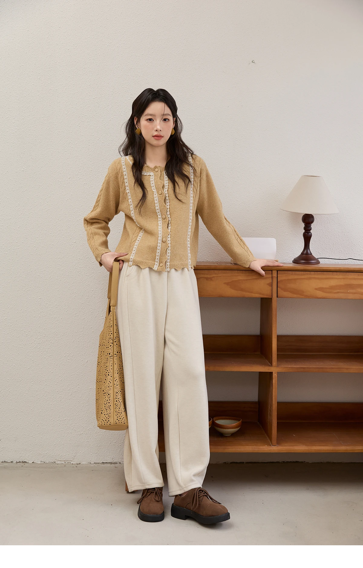 MISHOW Casual Pants for Women 2026 New Fashion Solid Loose Wide-leg Pants Commute Comfortable Women's Winter Pants MXE51K1093