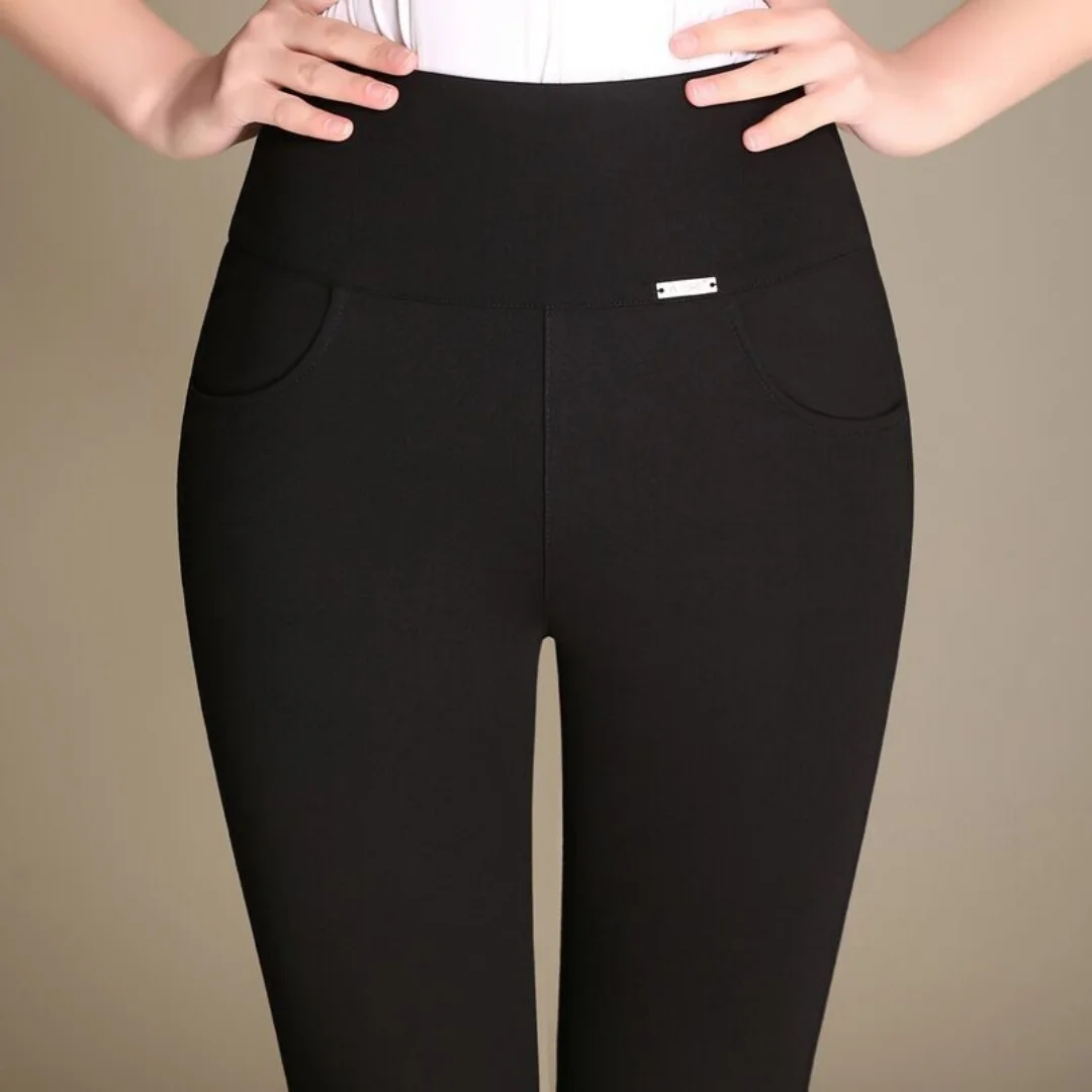 Were Thin Elastic Stretch Pants Large Size Elastic High Waist Trousers