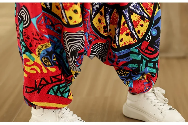 oversized Y2K floral high Waist Casual loose Summer wide leg Cross Pants Women Trousers 2025