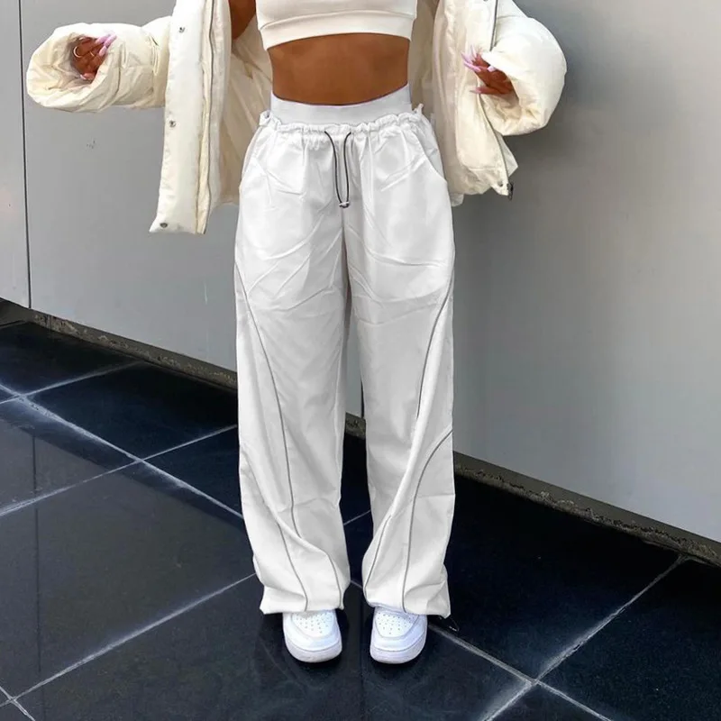 Spring Summer Sweatpant Women Baggy Harem Pants Wide Leg Sweatpants Casual Harajuku Joggers Woman High Waist Trousers Y2k Trendy