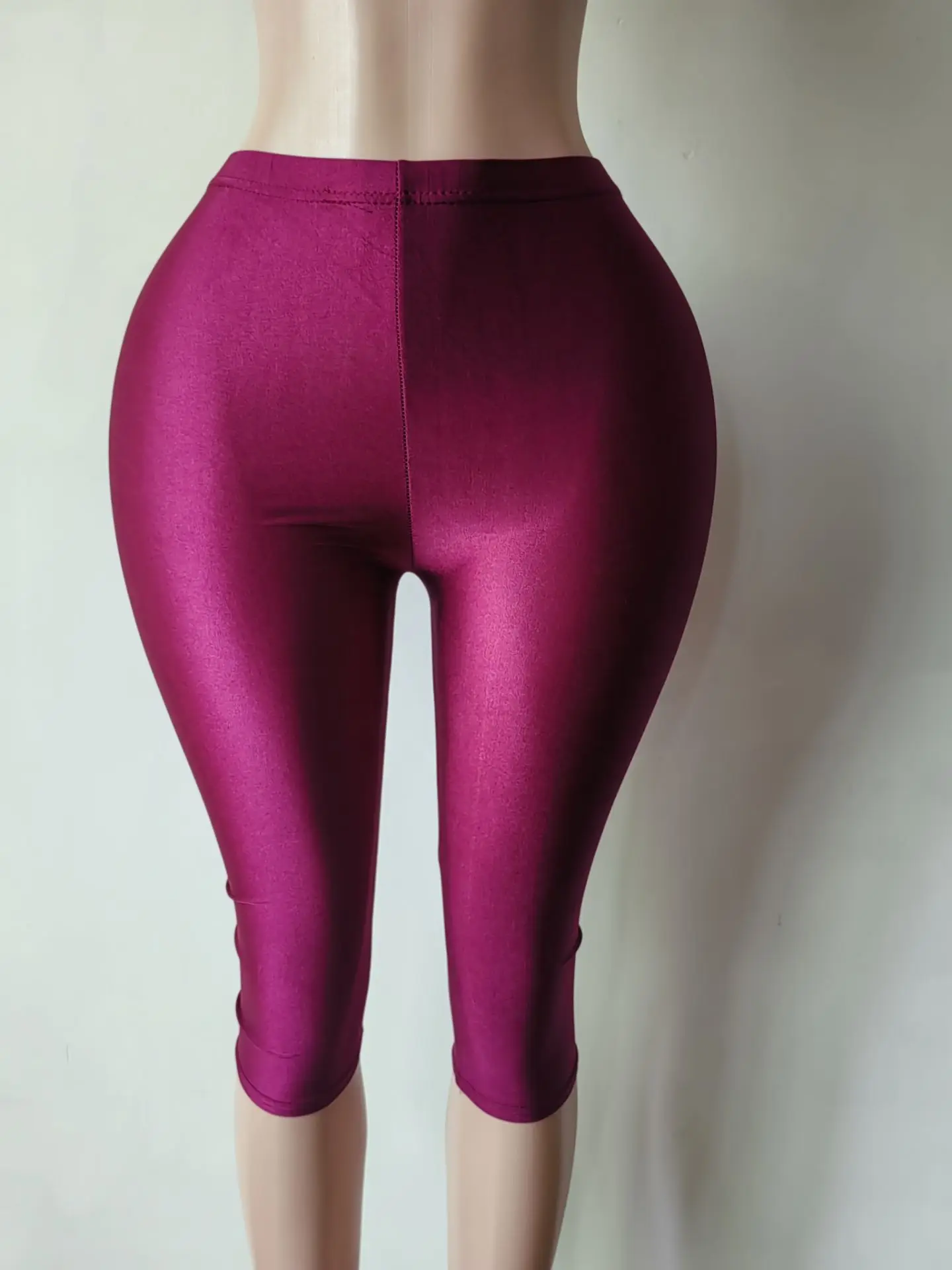 HLJ&GG Fashion Solid Stretchy Skinny Pants Women High Waisted Fluorescent Color Bottoms Summer New Female Streetwear Pants 2025