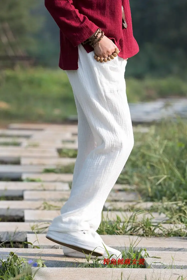 2026 Spring Women' Fashion Comfortable Cotton Linen Pants Plus Size Women Pleated Autumn Pants with Pockets 5XL 6XL Pantalones