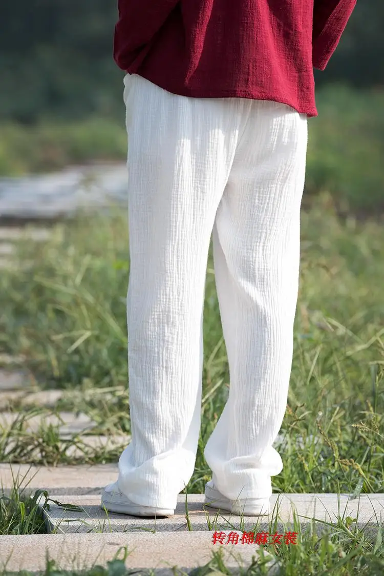 2026 Spring Women' Fashion Comfortable Cotton Linen Pants Plus Size Women Pleated Autumn Pants with Pockets 5XL 6XL Pantalones