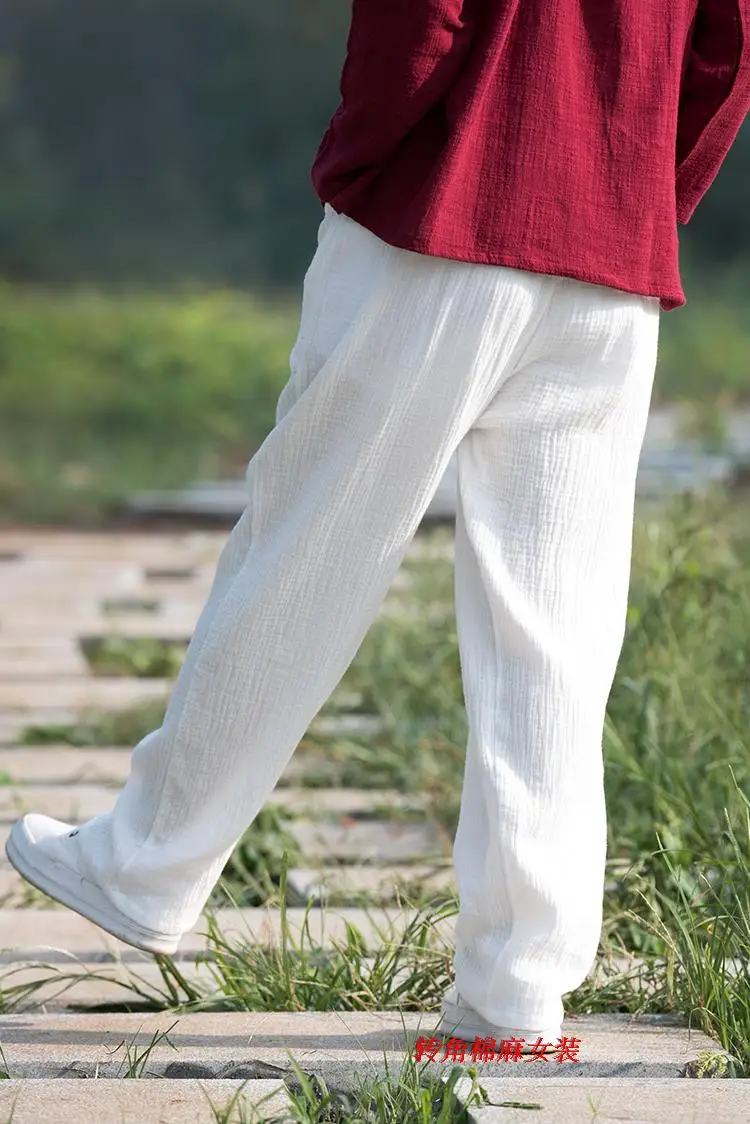 2026 Spring Women' Fashion Comfortable Cotton Linen Pants Plus Size Women Pleated Autumn Pants with Pockets 5XL 6XL Pantalones