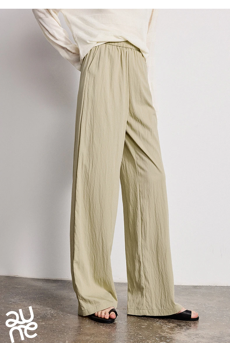 TOYOUTH Women Wide-Leg Casual Pants 2026 Spring New Effortless Versatile Relaxed Yamamoto-Style Lounge Trousers