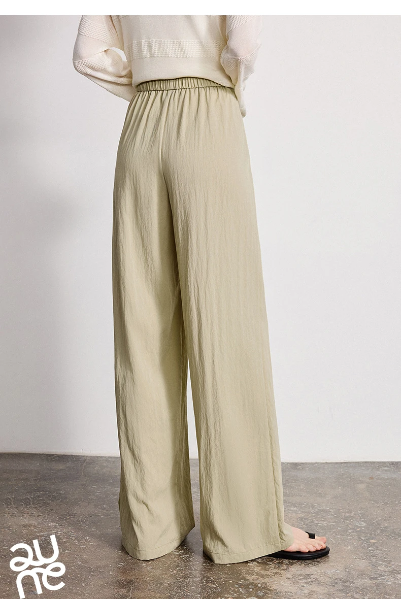 TOYOUTH Women Wide-Leg Casual Pants 2026 Spring New Effortless Versatile Relaxed Yamamoto-Style Lounge Trousers