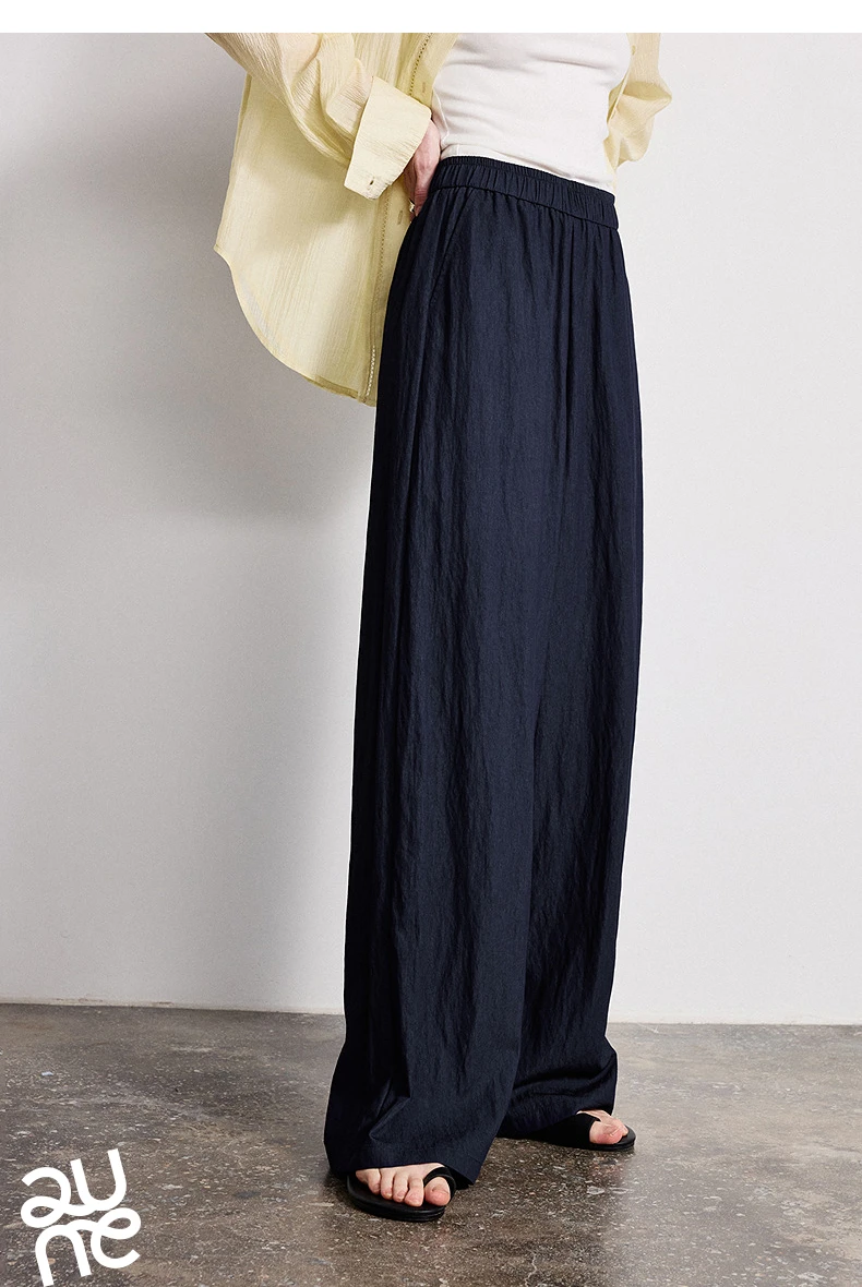 TOYOUTH Women Wide-Leg Casual Pants 2026 Spring New Effortless Versatile Relaxed Yamamoto-Style Lounge Trousers
