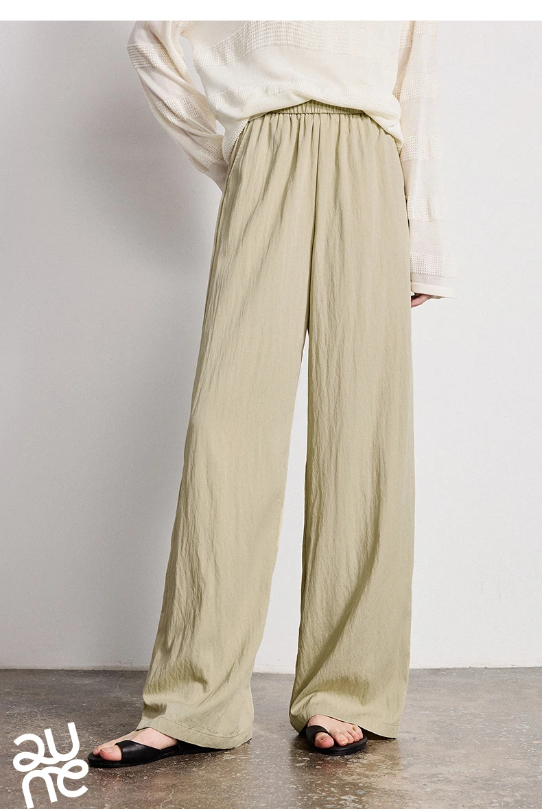 TOYOUTH Women Wide-Leg Casual Pants 2026 Spring New Effortless Versatile Relaxed Yamamoto-Style Lounge Trousers
