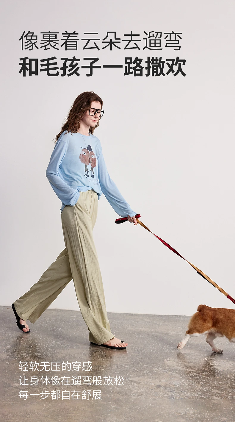TOYOUTH Women Wide-Leg Casual Pants 2026 Spring New Effortless Versatile Relaxed Yamamoto-Style Lounge Trousers