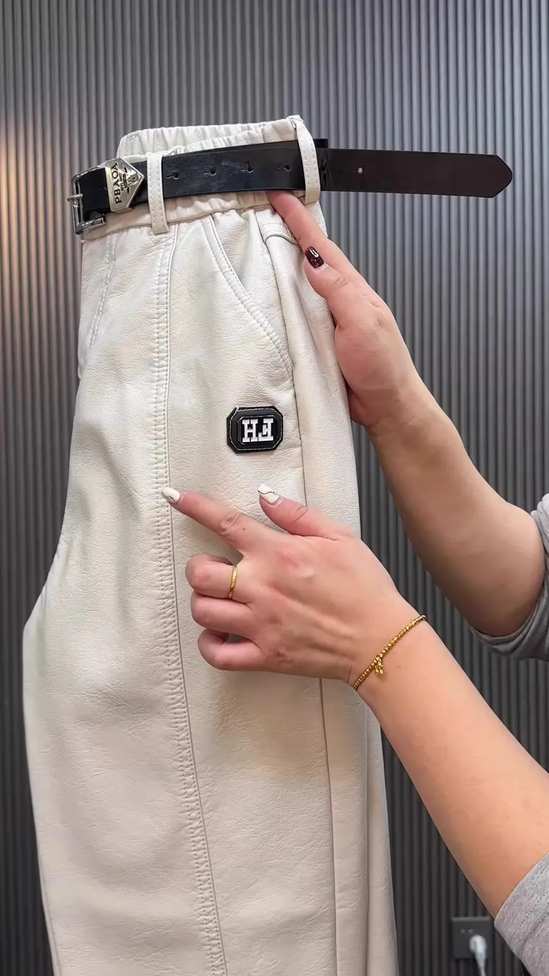 Fashion Y2k Leather Pants High Quality PU Casual Straight Leg Pant Loose Slimming Plus Size Highs Waist Haren Trousers Women