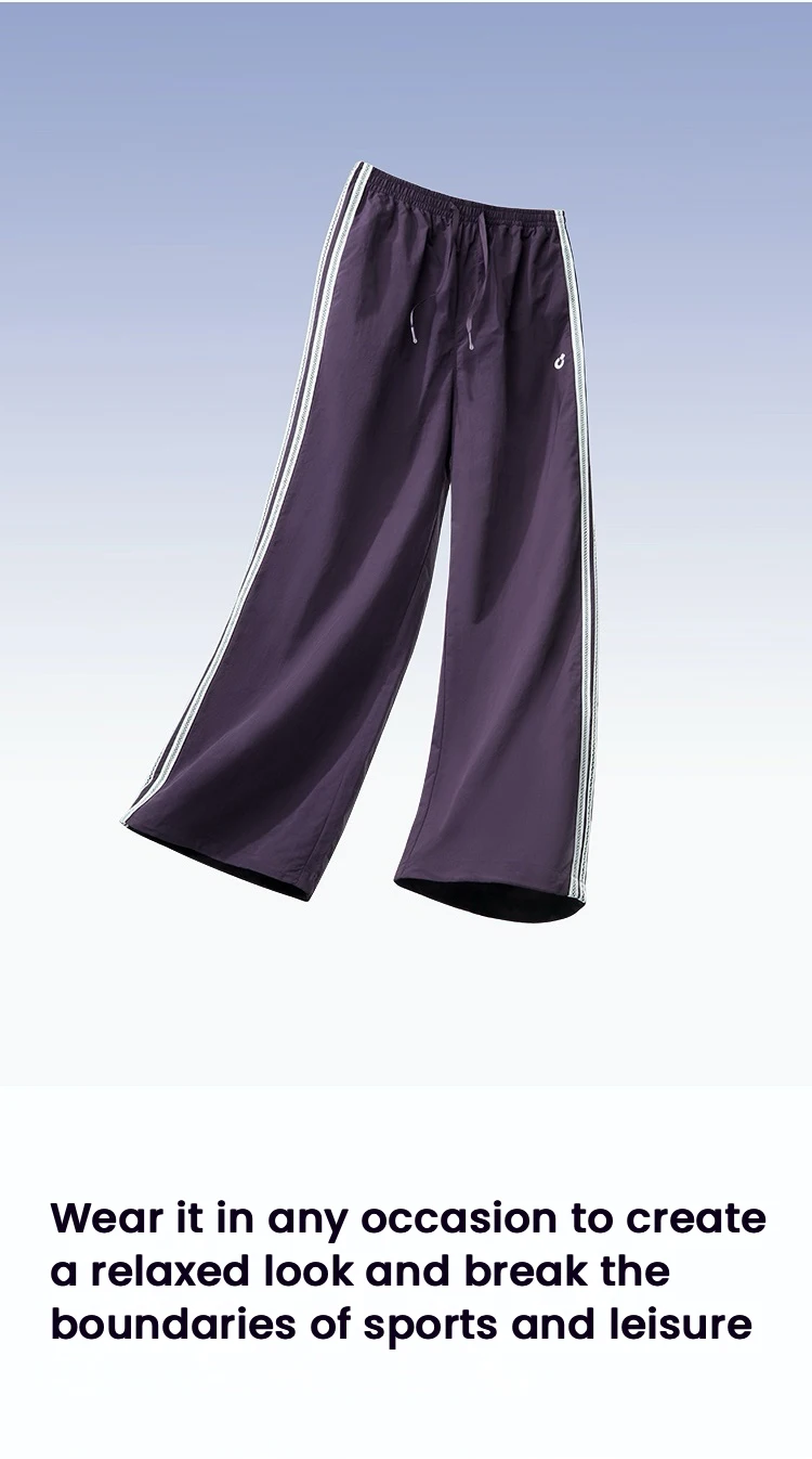 Semir Casual Pants Women Moisture Wicking Relaxed Fit Wide Leg 2025 New Summer Cool Feeling Sun Protection Long Pants